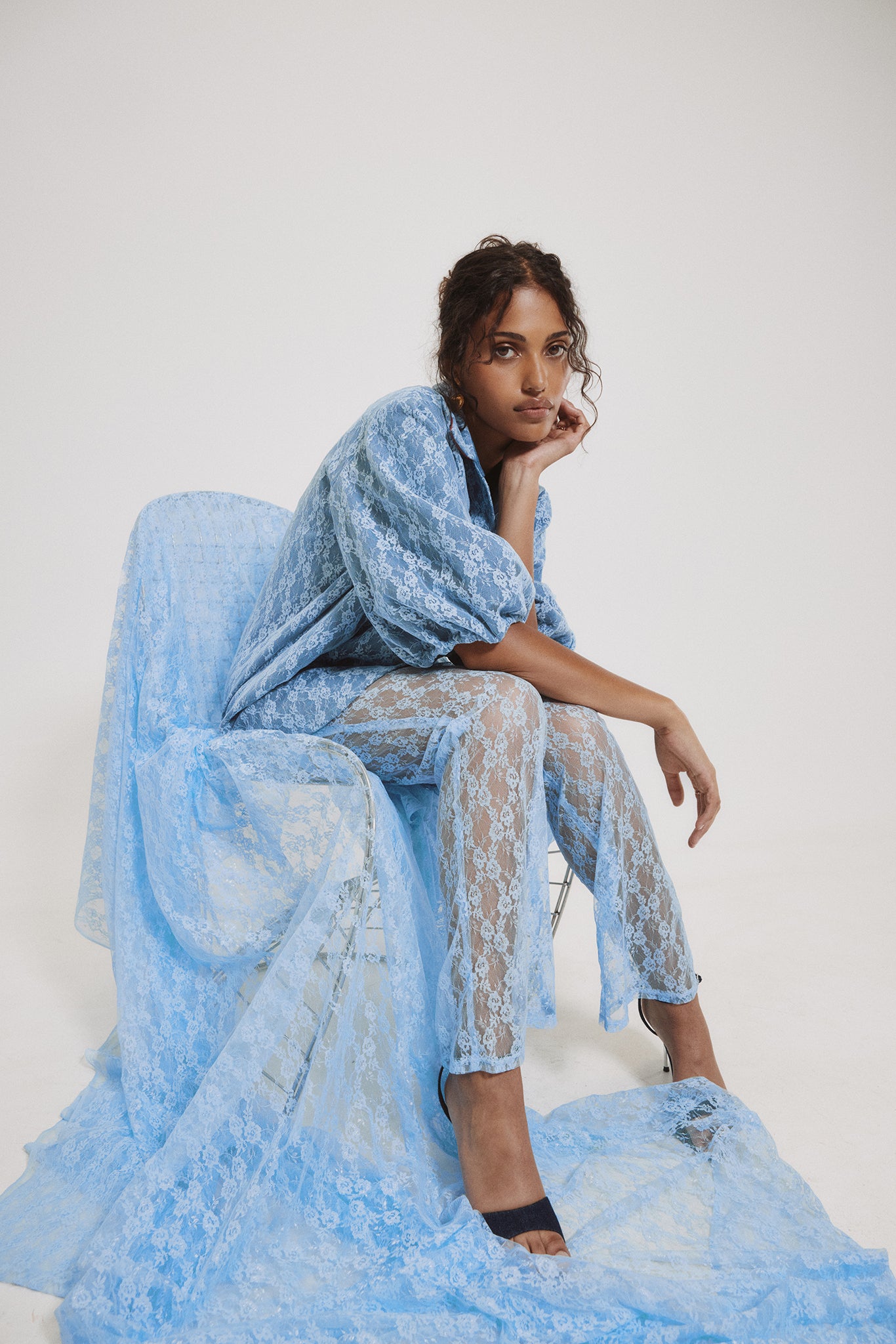 Lace Flared Pants