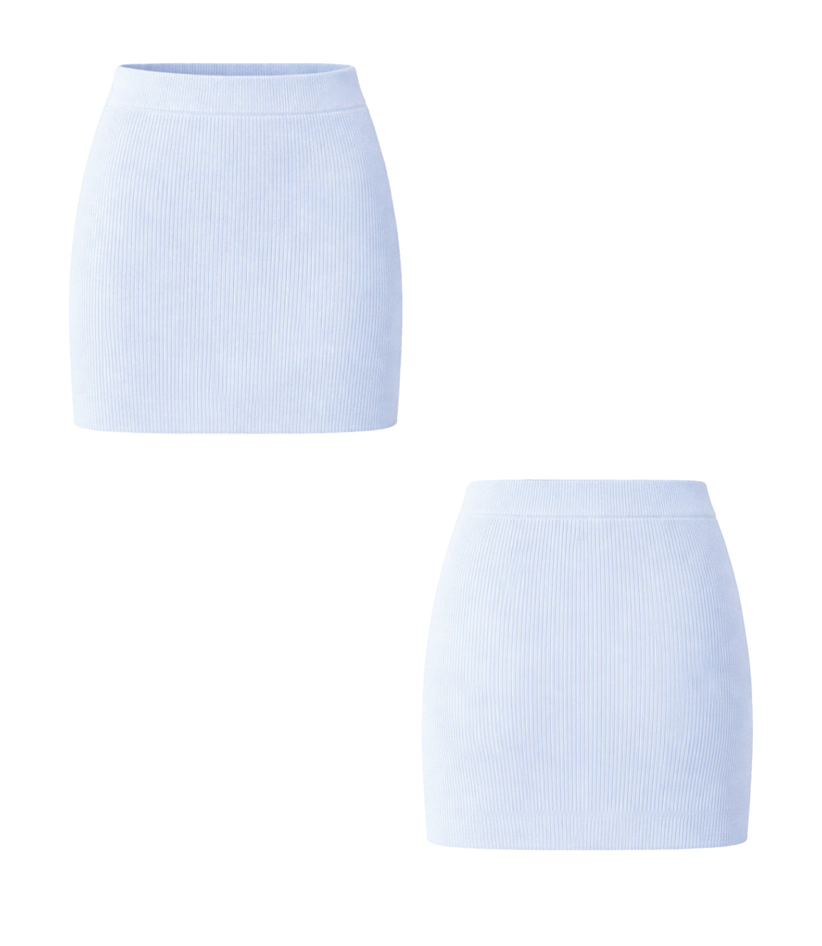 The Eliot Ribbed Knit Mini Skirt
