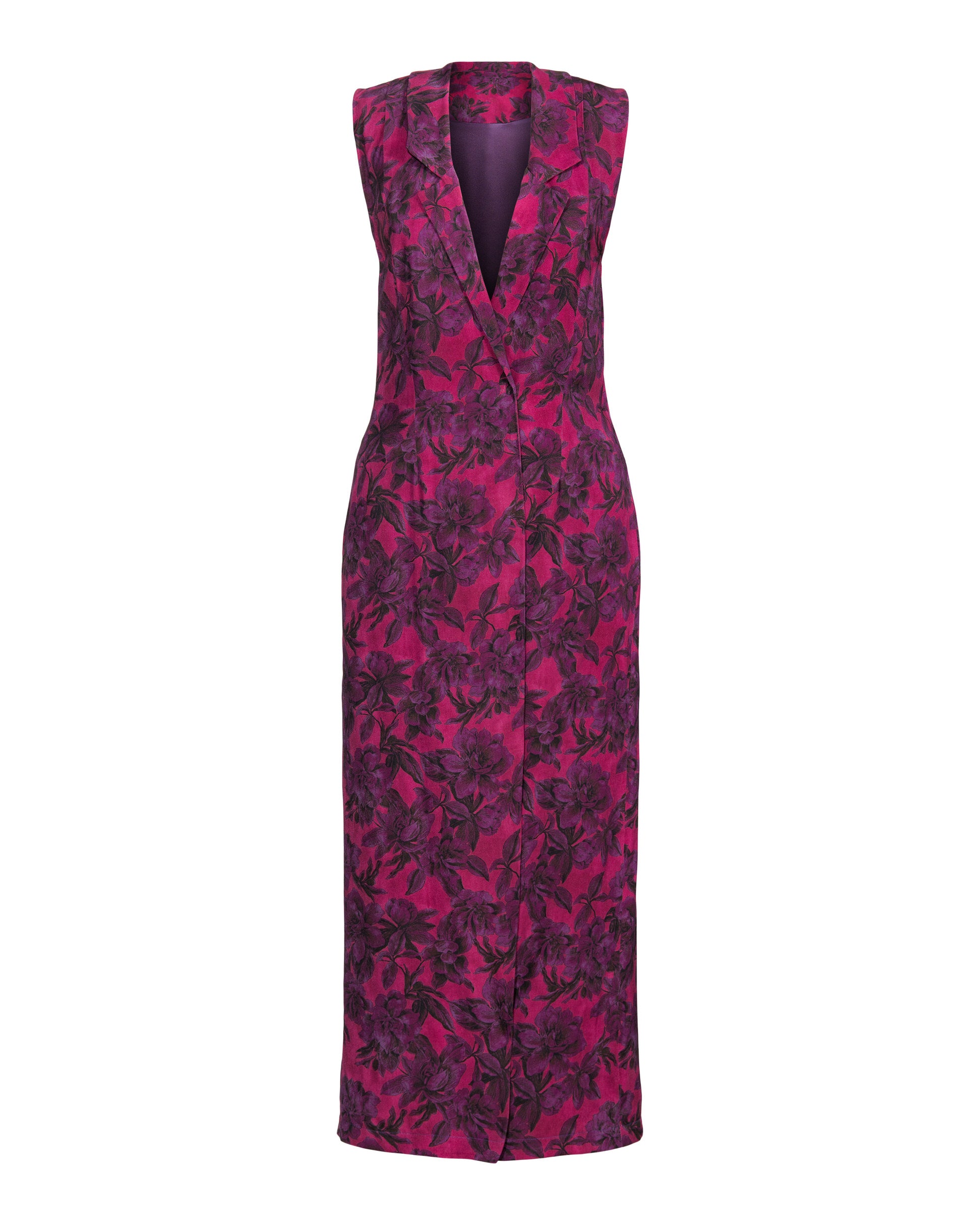 Floral Long Vest