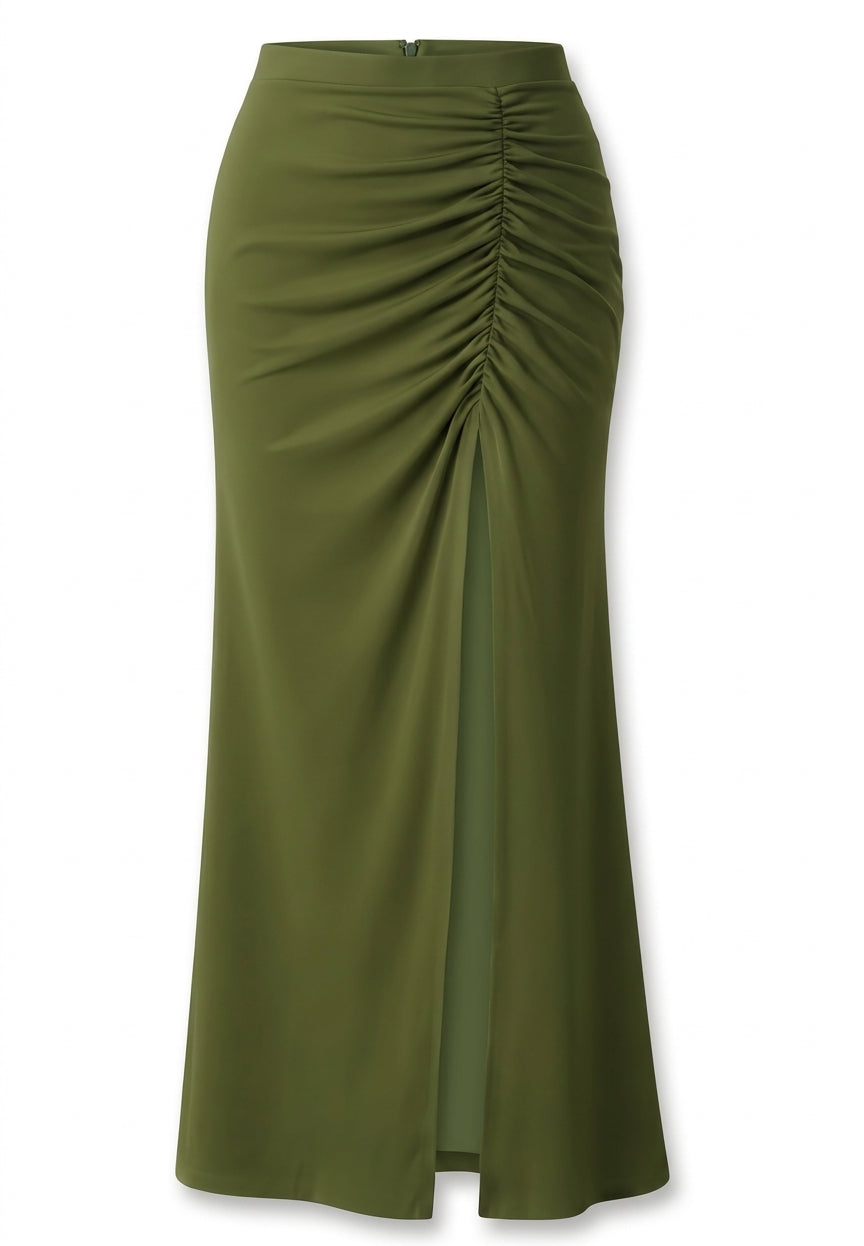The Juliette Ruched Maxi Skirt