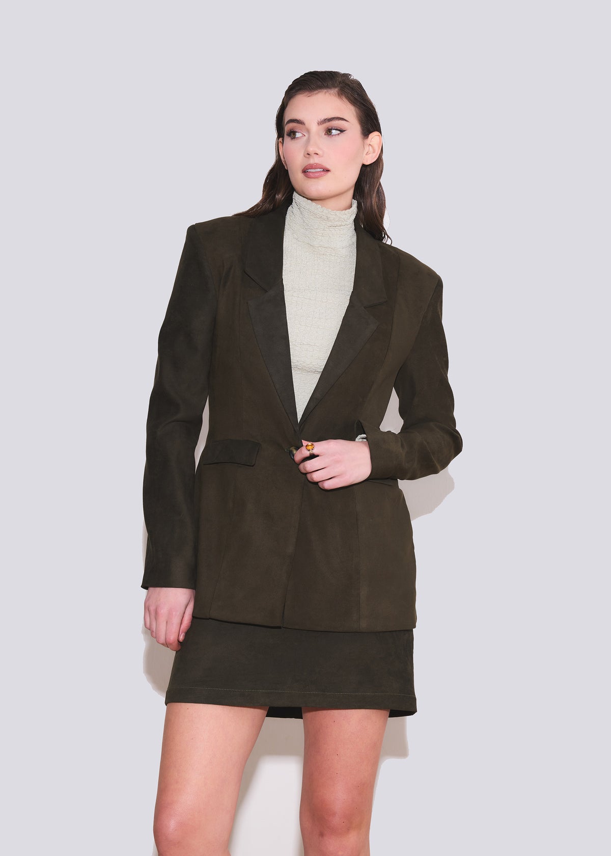 Suede Blazer