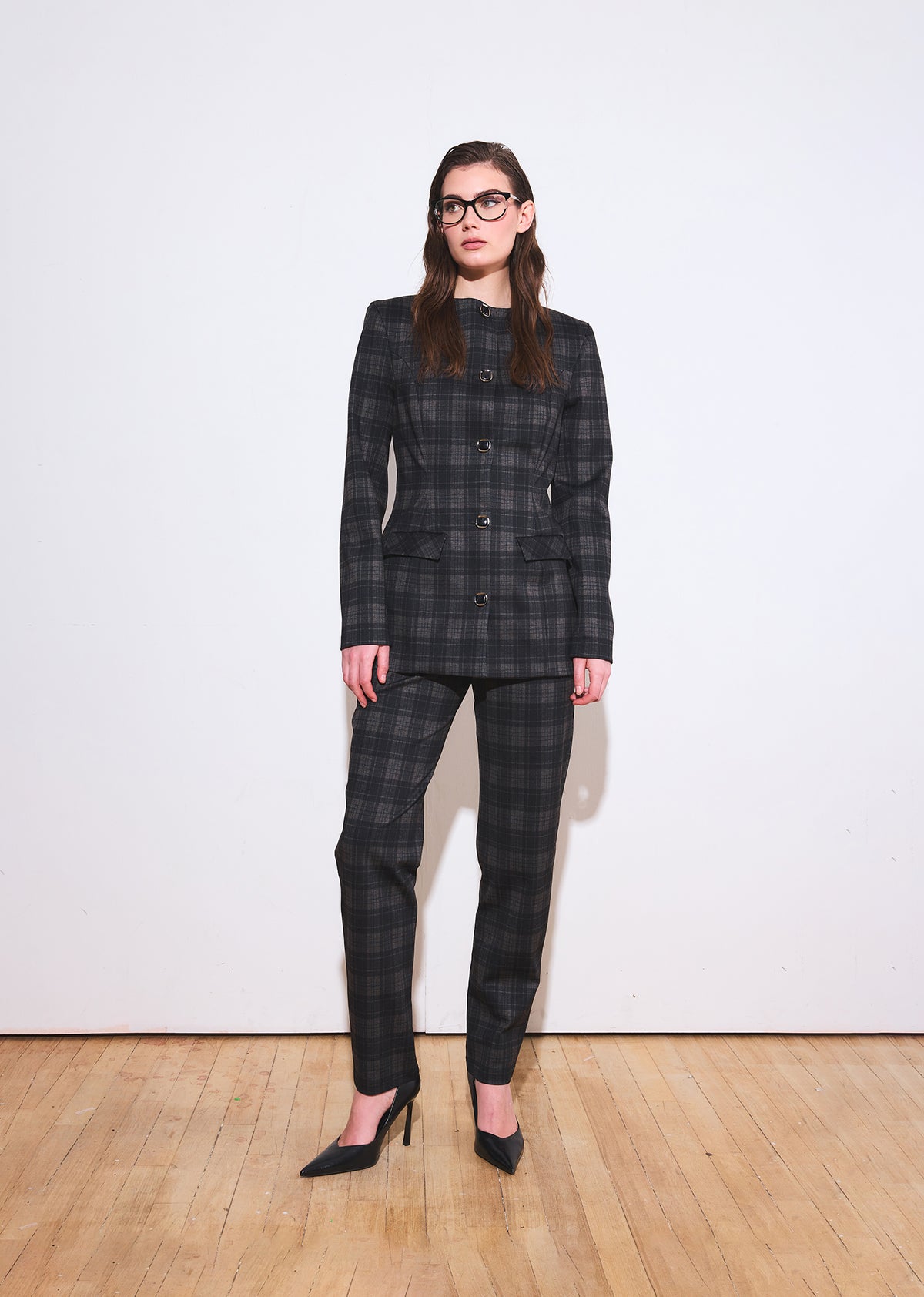 The Arlington Plaid Cigarette Trouser