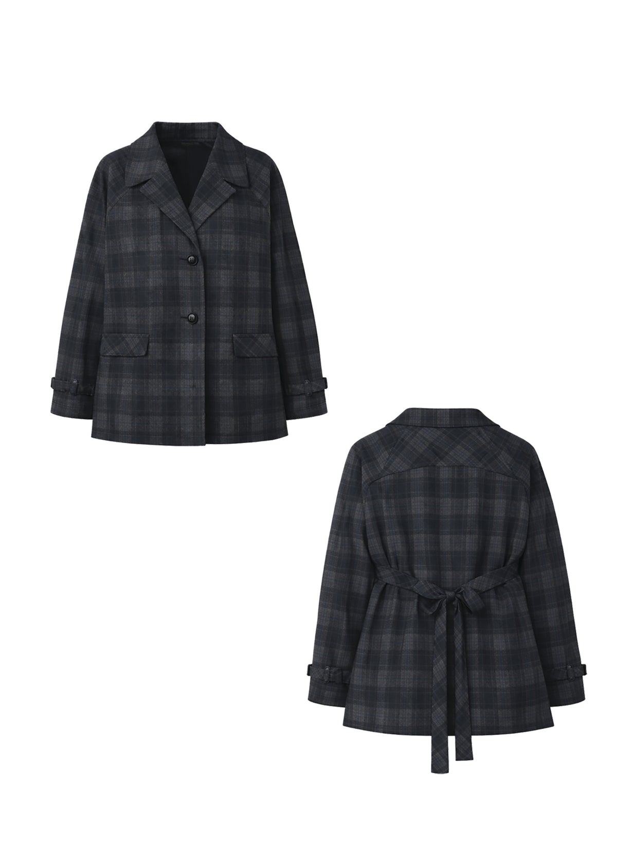 Plaid & 'Shearling' Arlington Coat