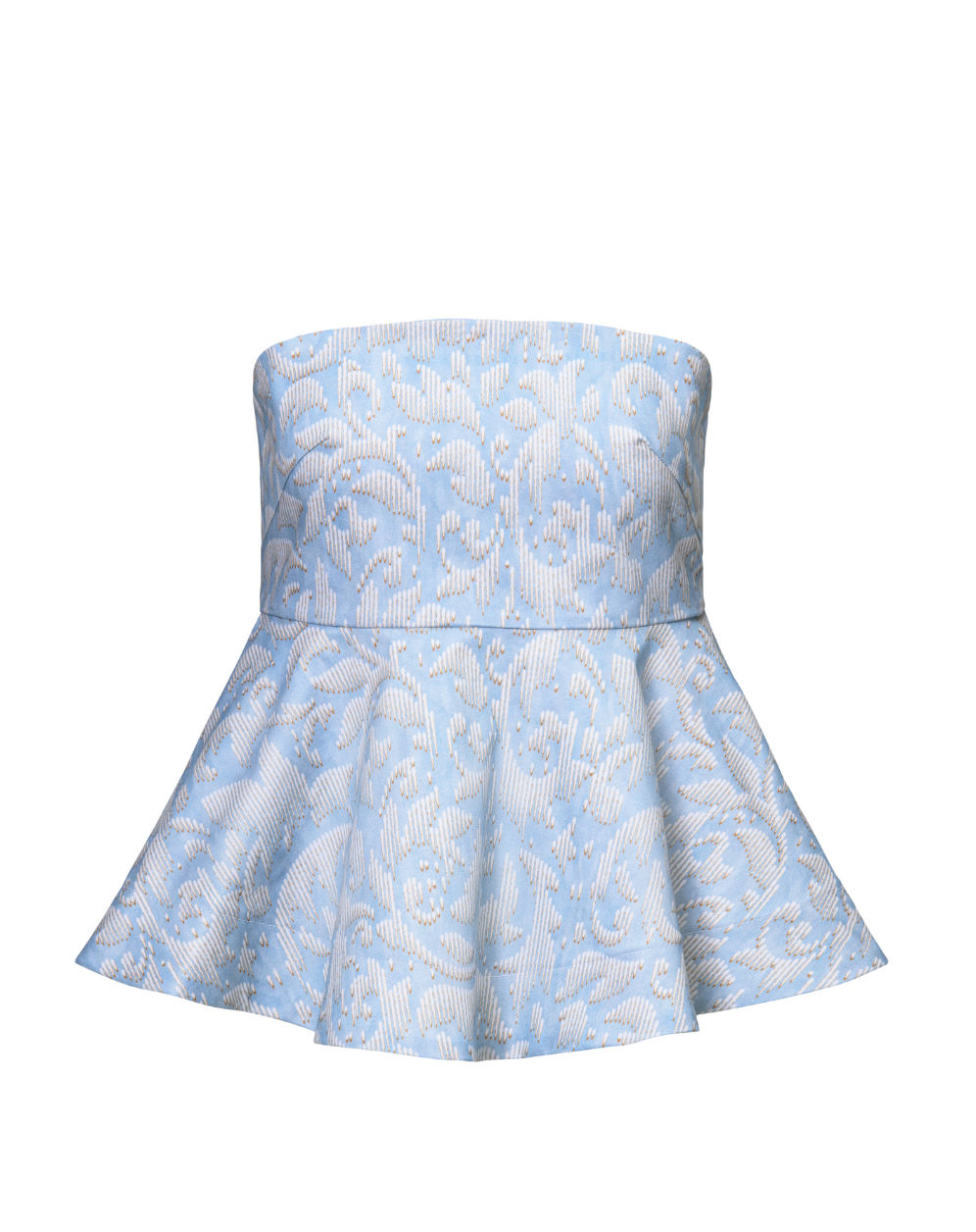 Twill Peplum Top