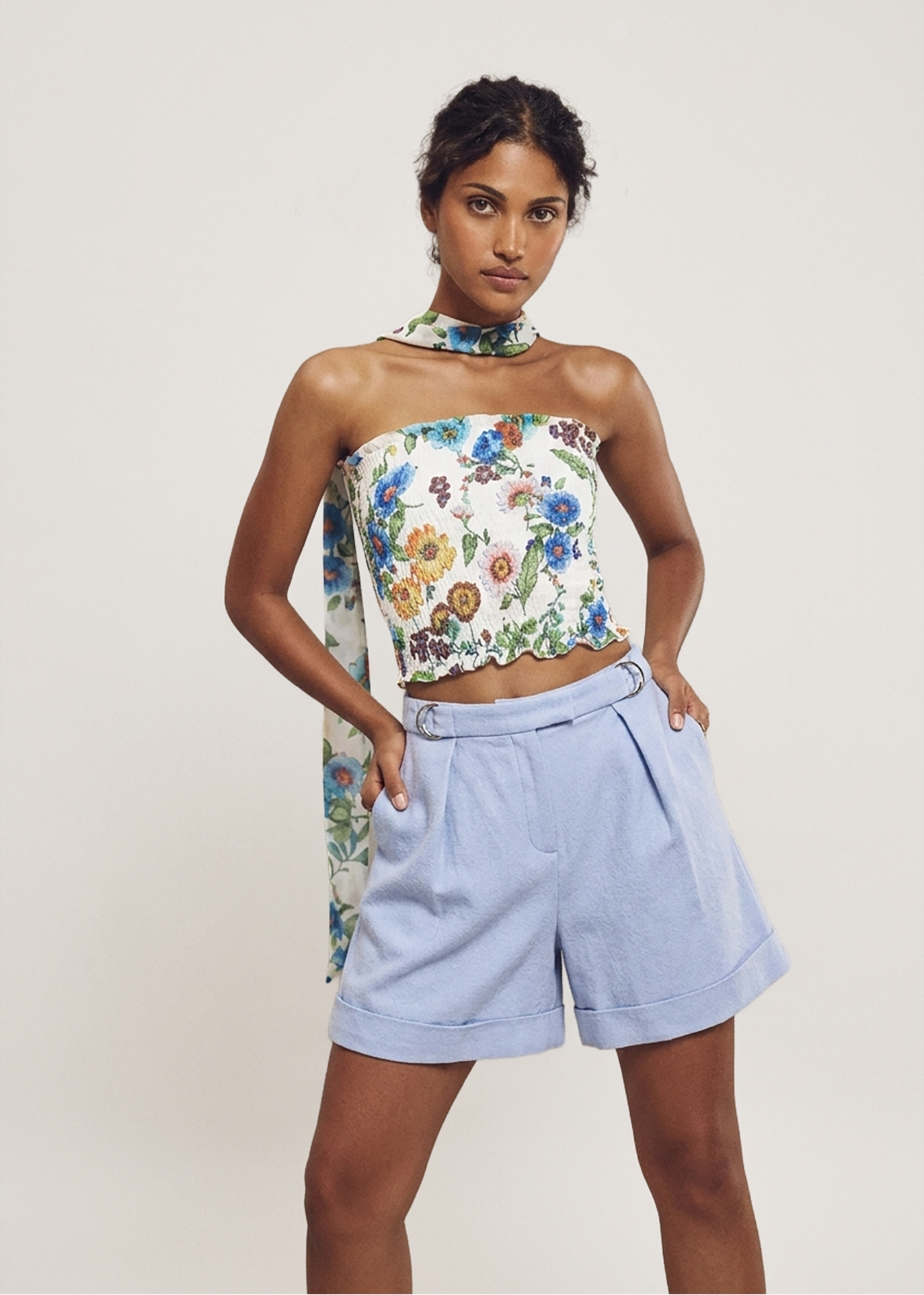 Double Buckle Trouser Short