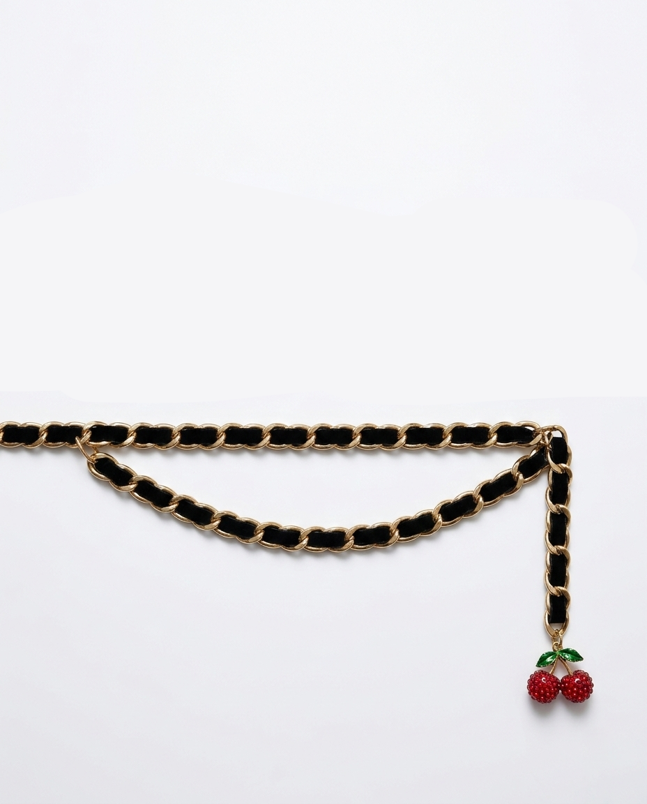 Cherry Chain Belt