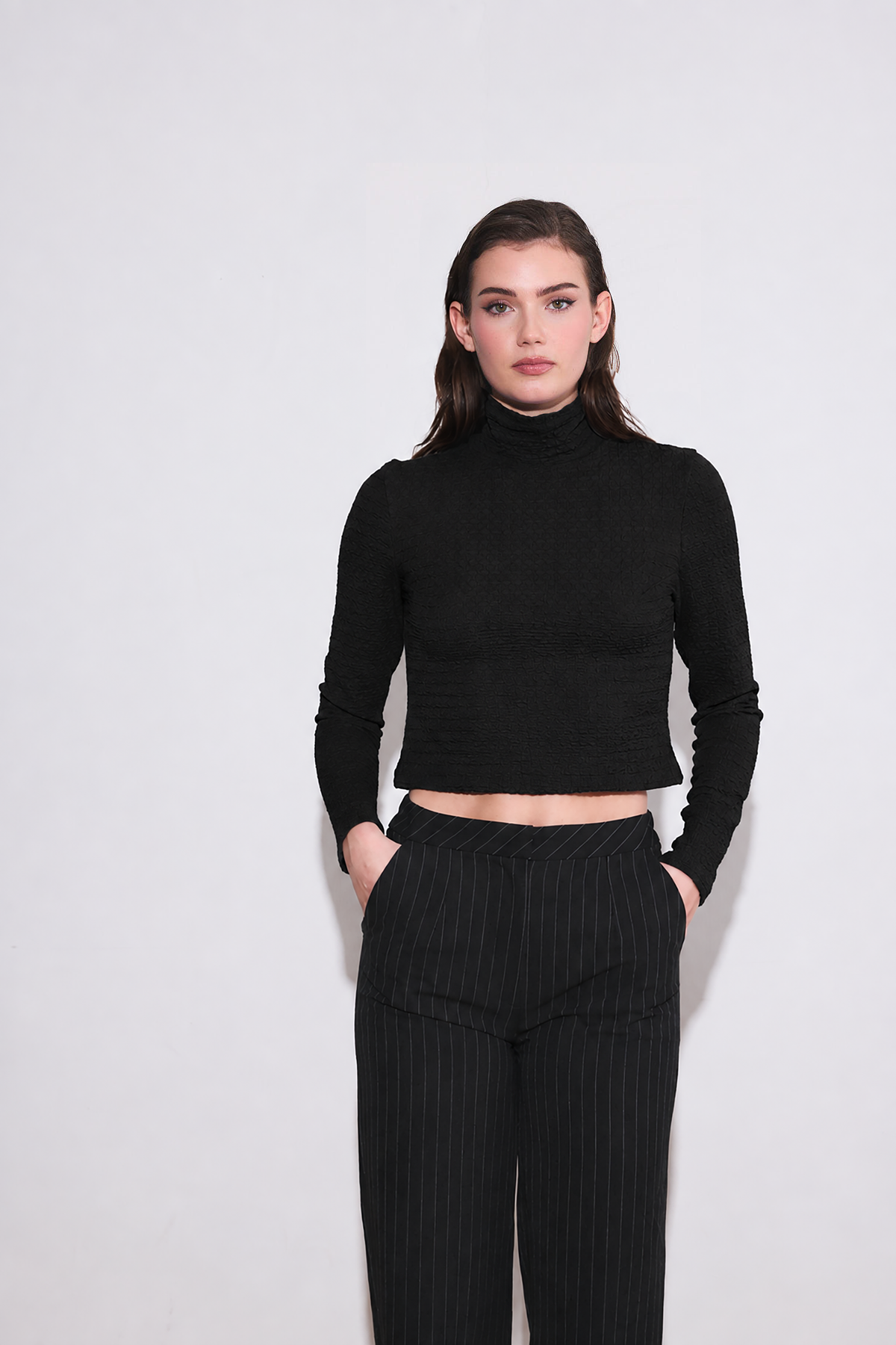 The Tess Cropped Turtleneck