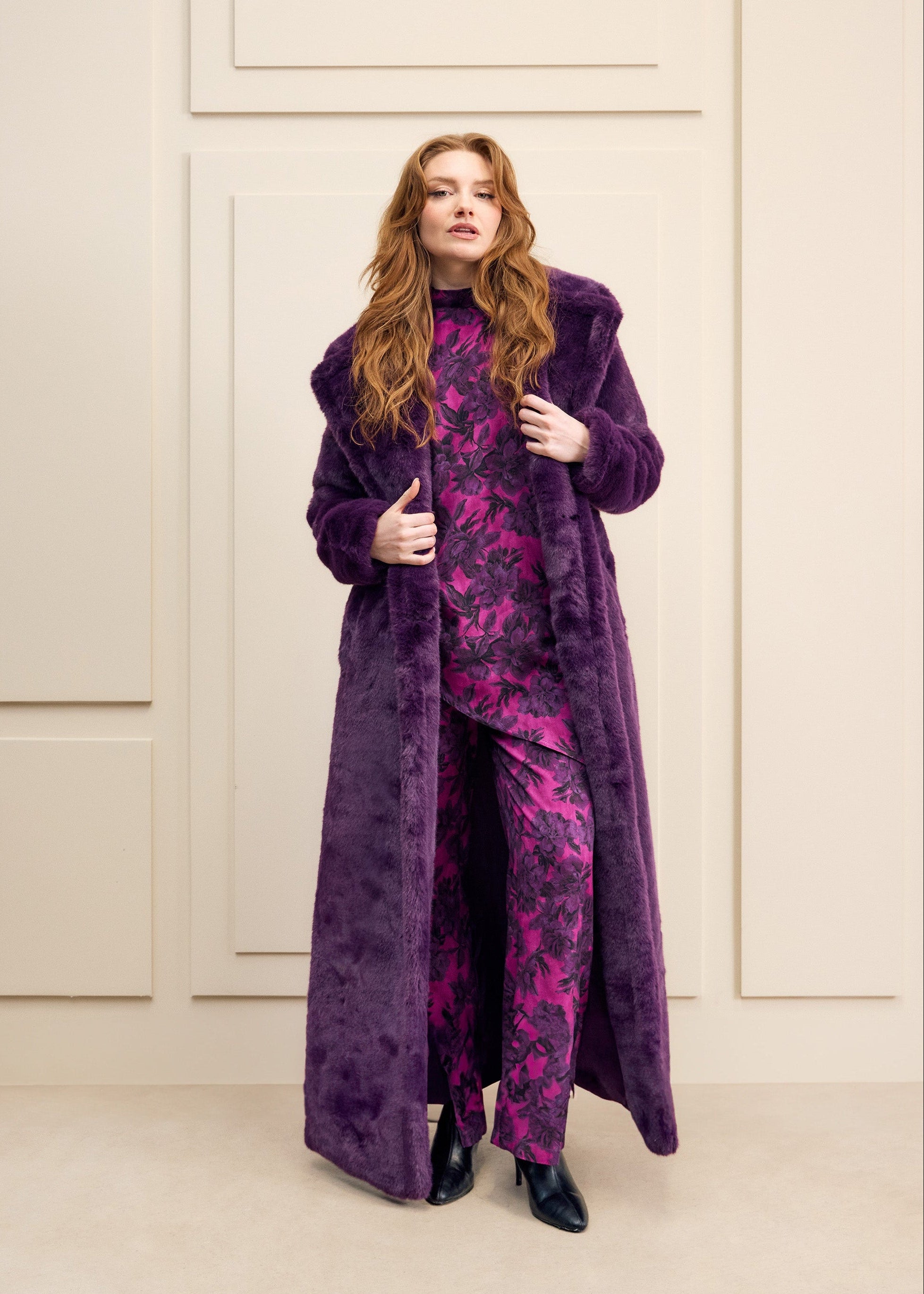 Maxi Faux Fur Teddy Coat