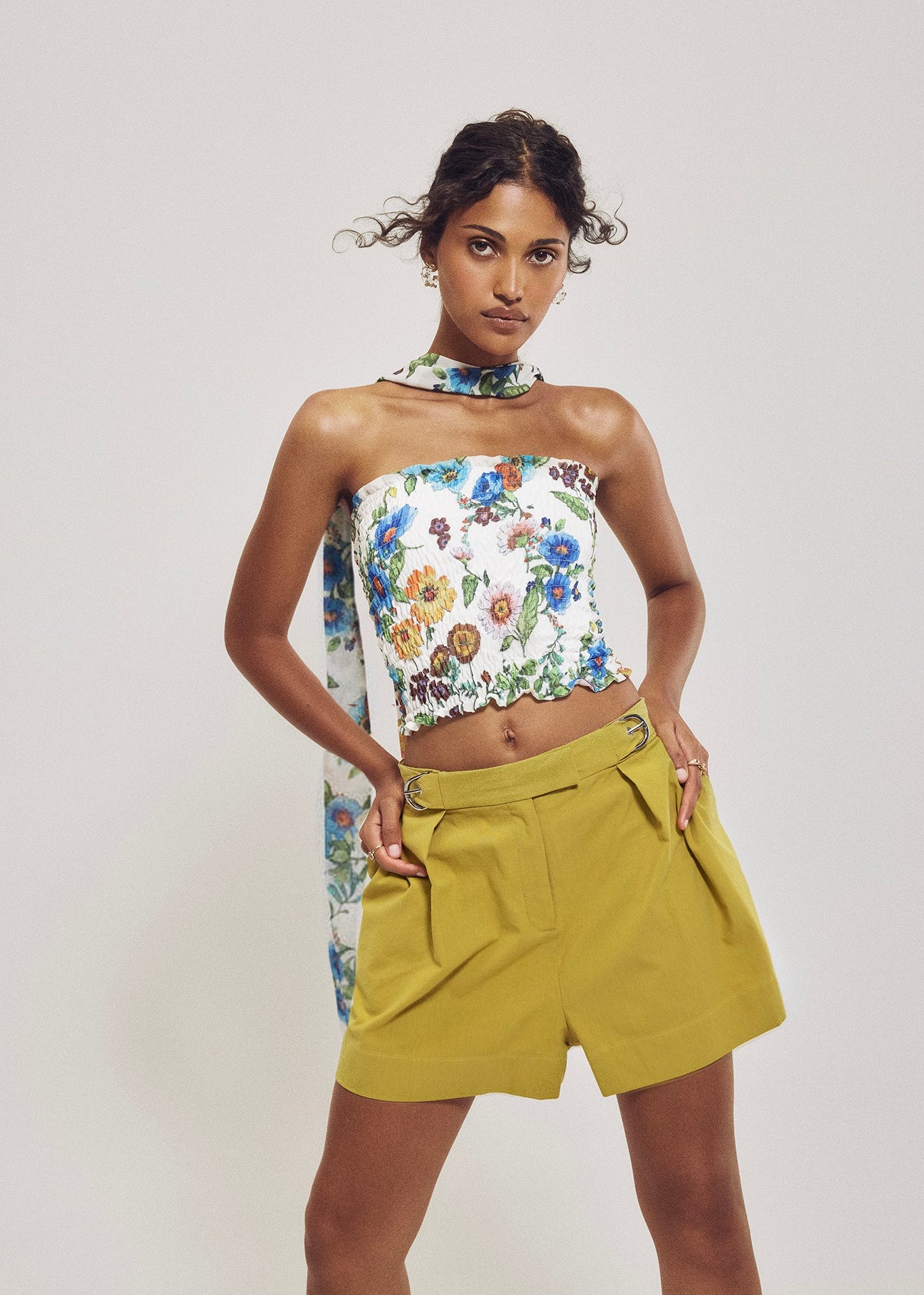 Double Buckle Trouser Short