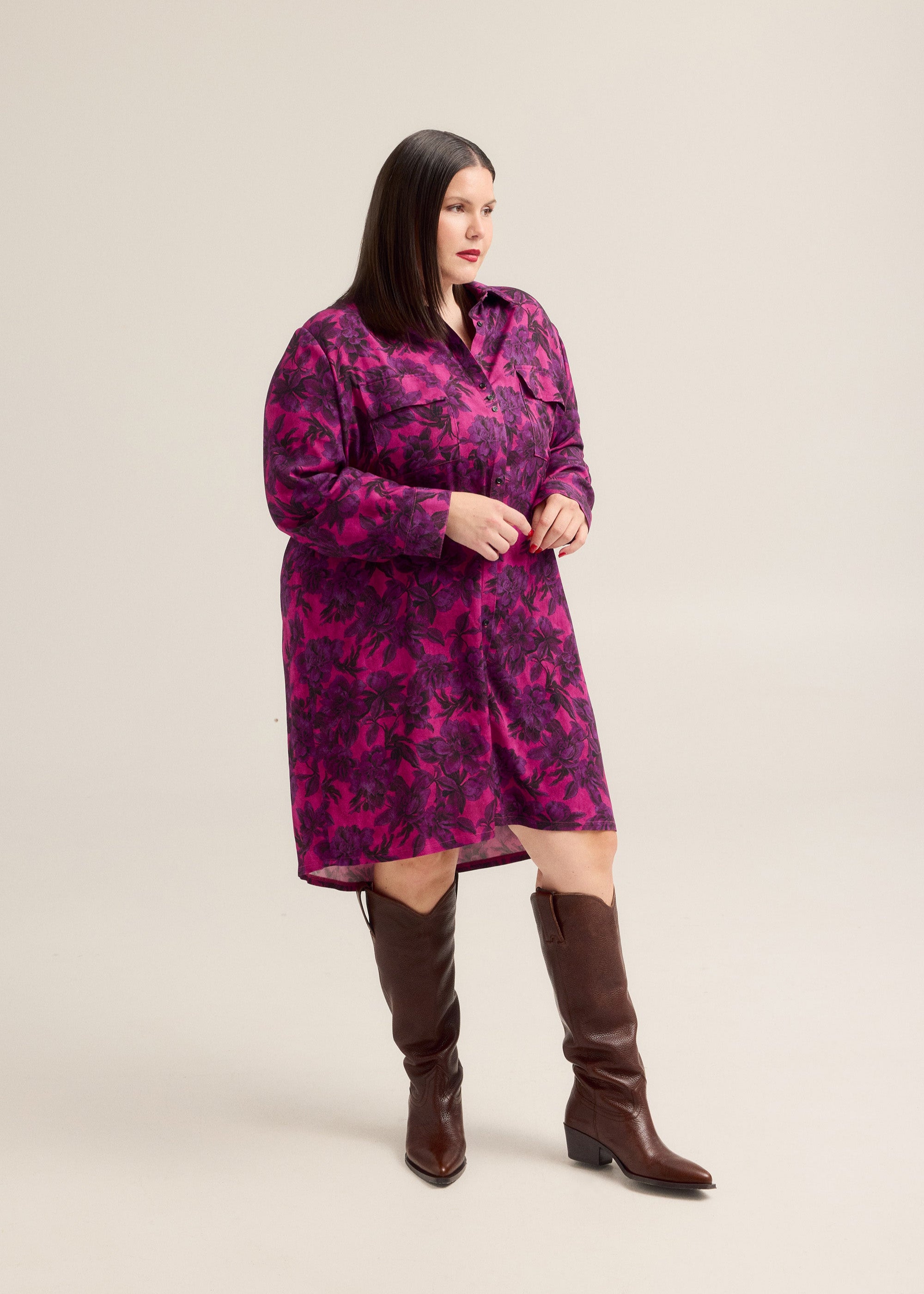 Floral Blouse Dress