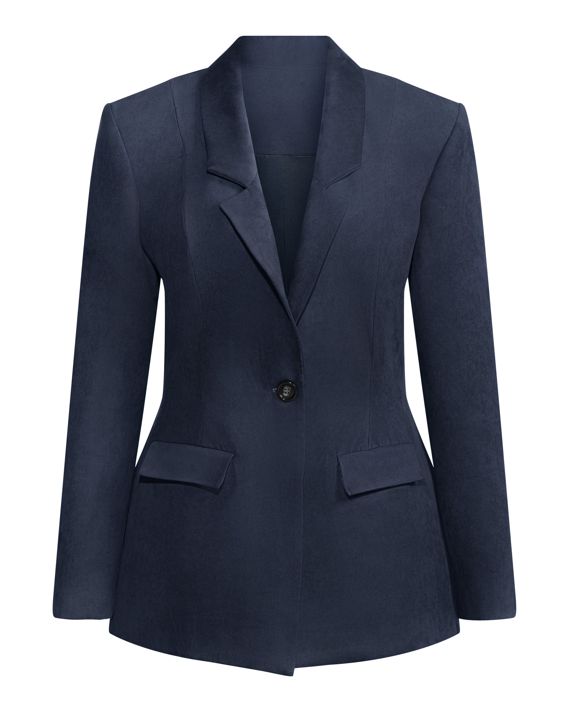 Navy Faux Suede