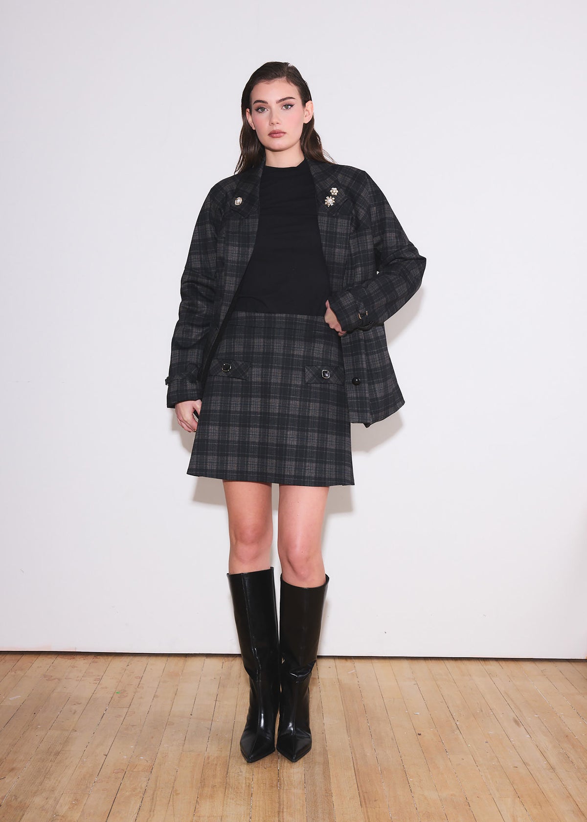 The Arlington Plaid Mini Skirt