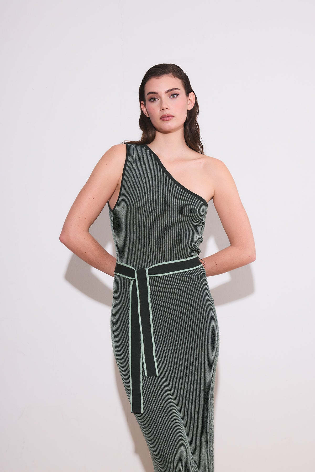 Selma One Shoulder Knit Dress