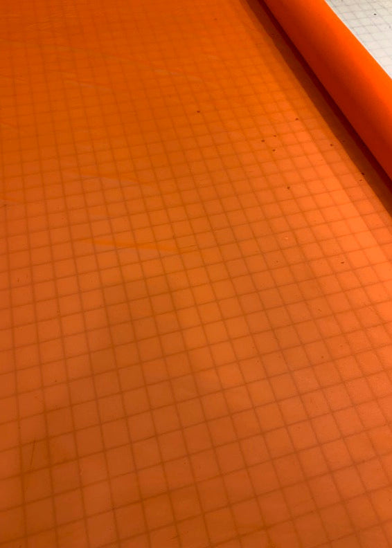 Orange Mesh Swim Fabric
