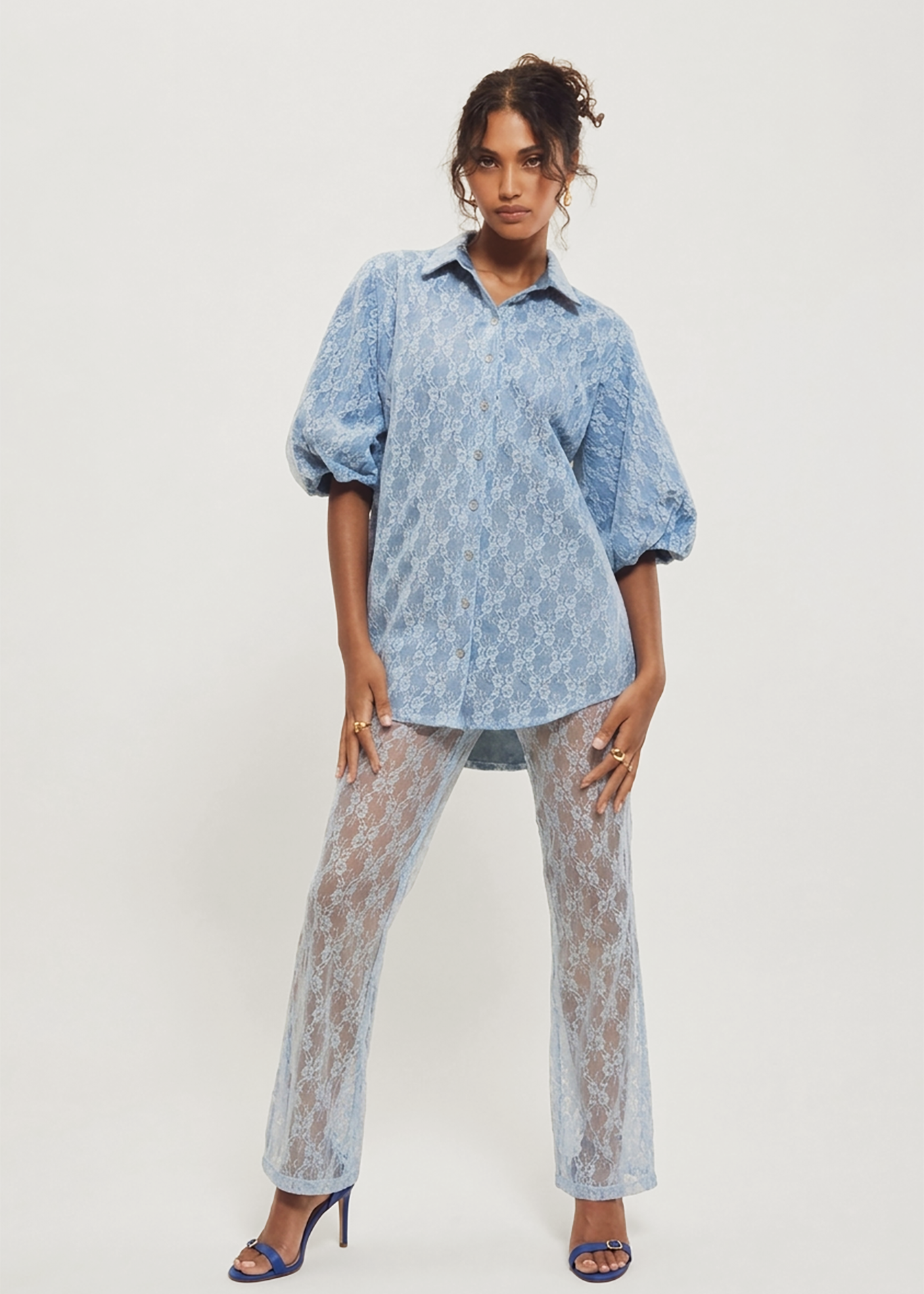 Lace Flared Pants