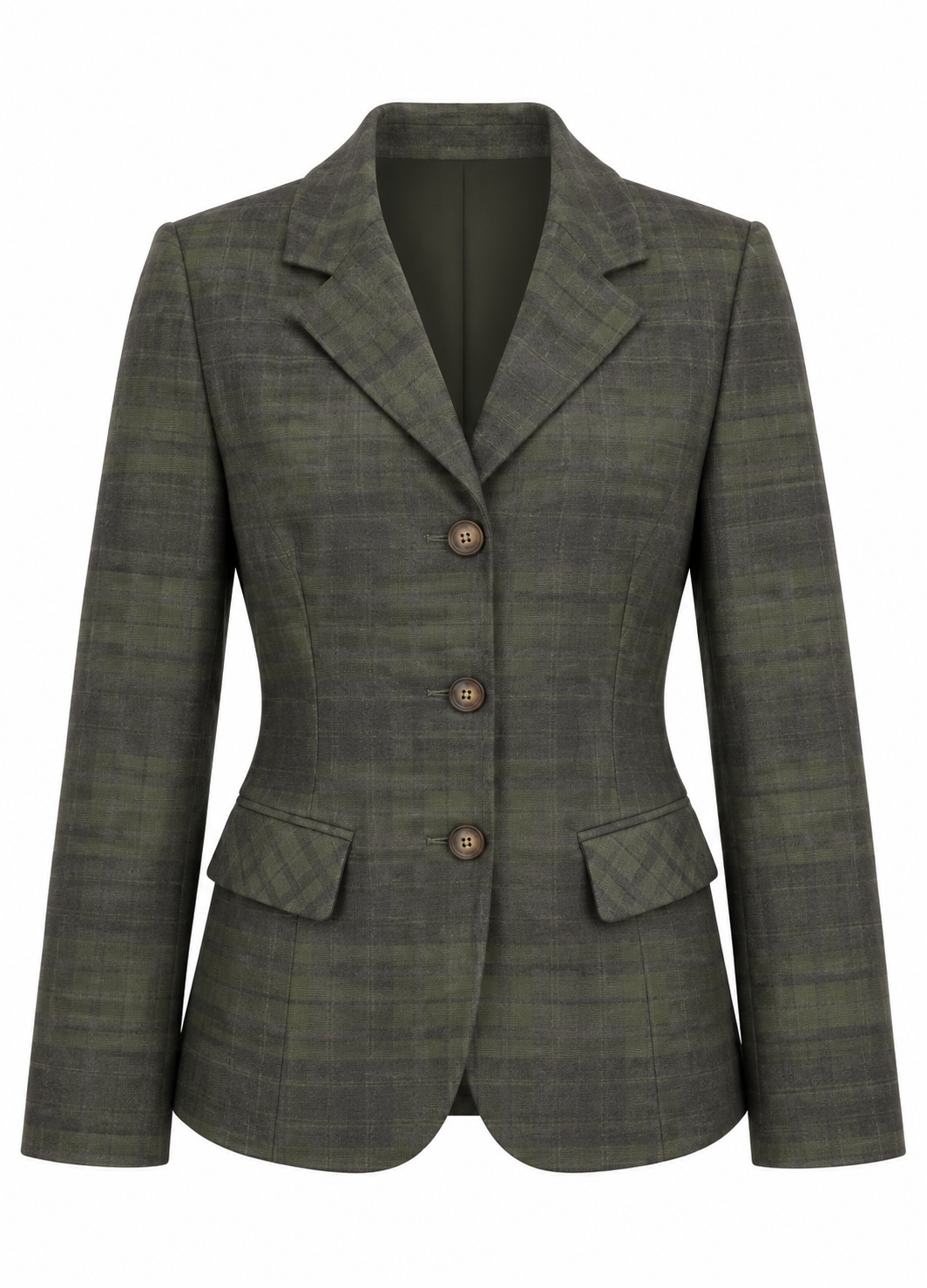 Rory Plaid Fitted Blazer