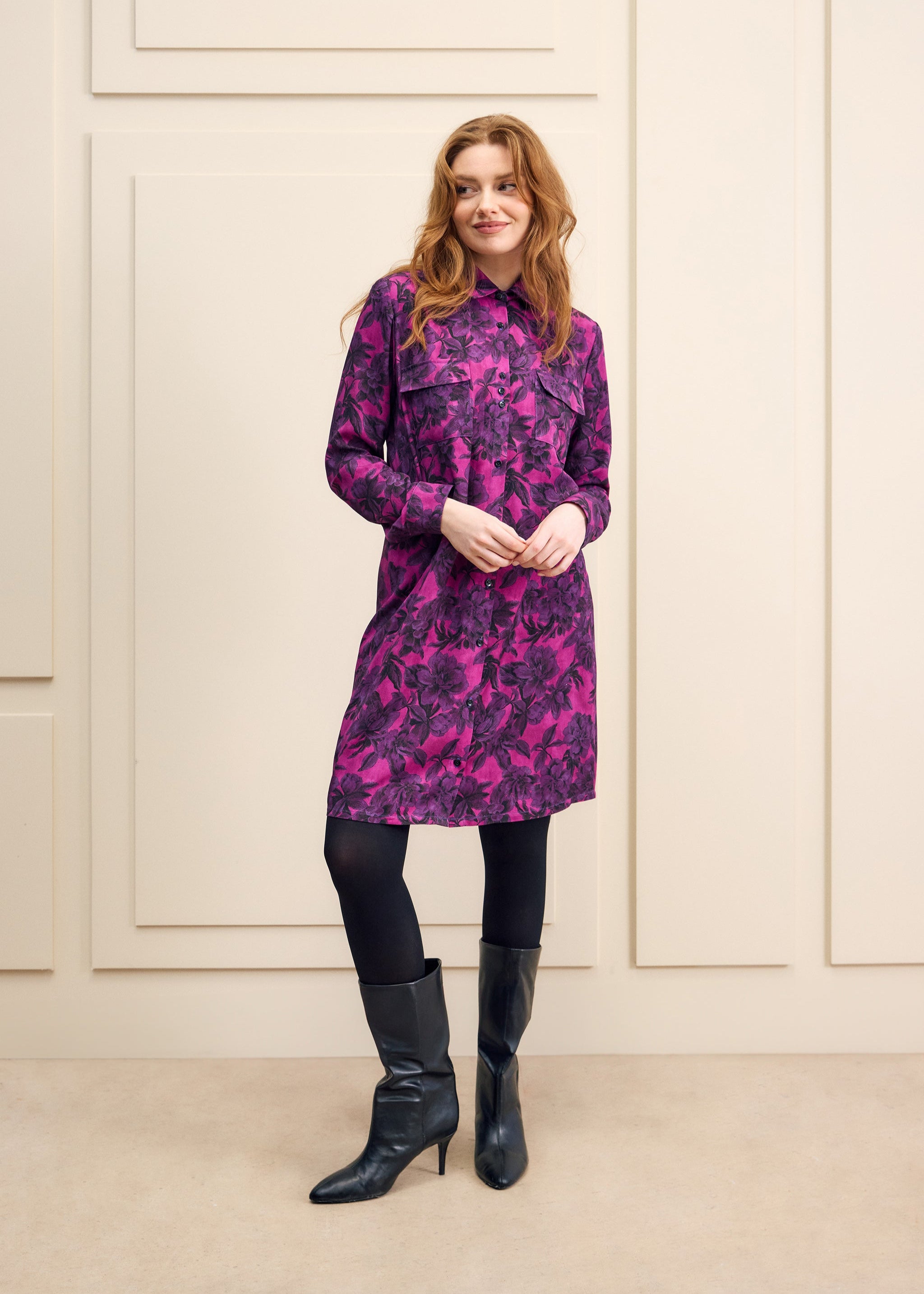 Floral Blouse Dress