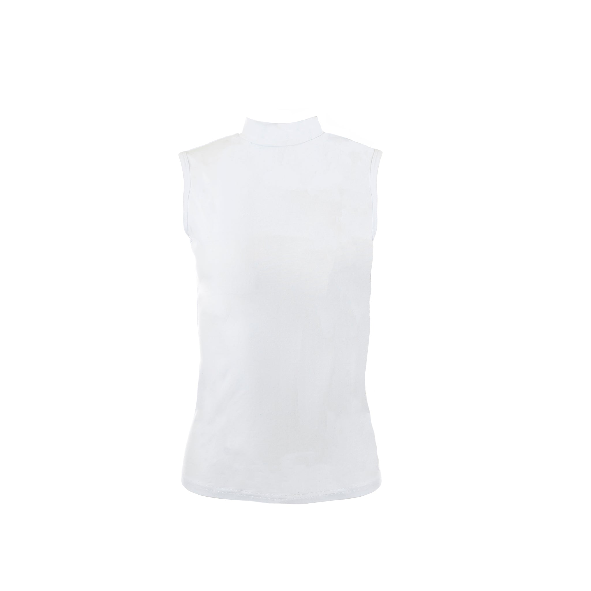 Mock Neck Sleeveless Turtleneck
